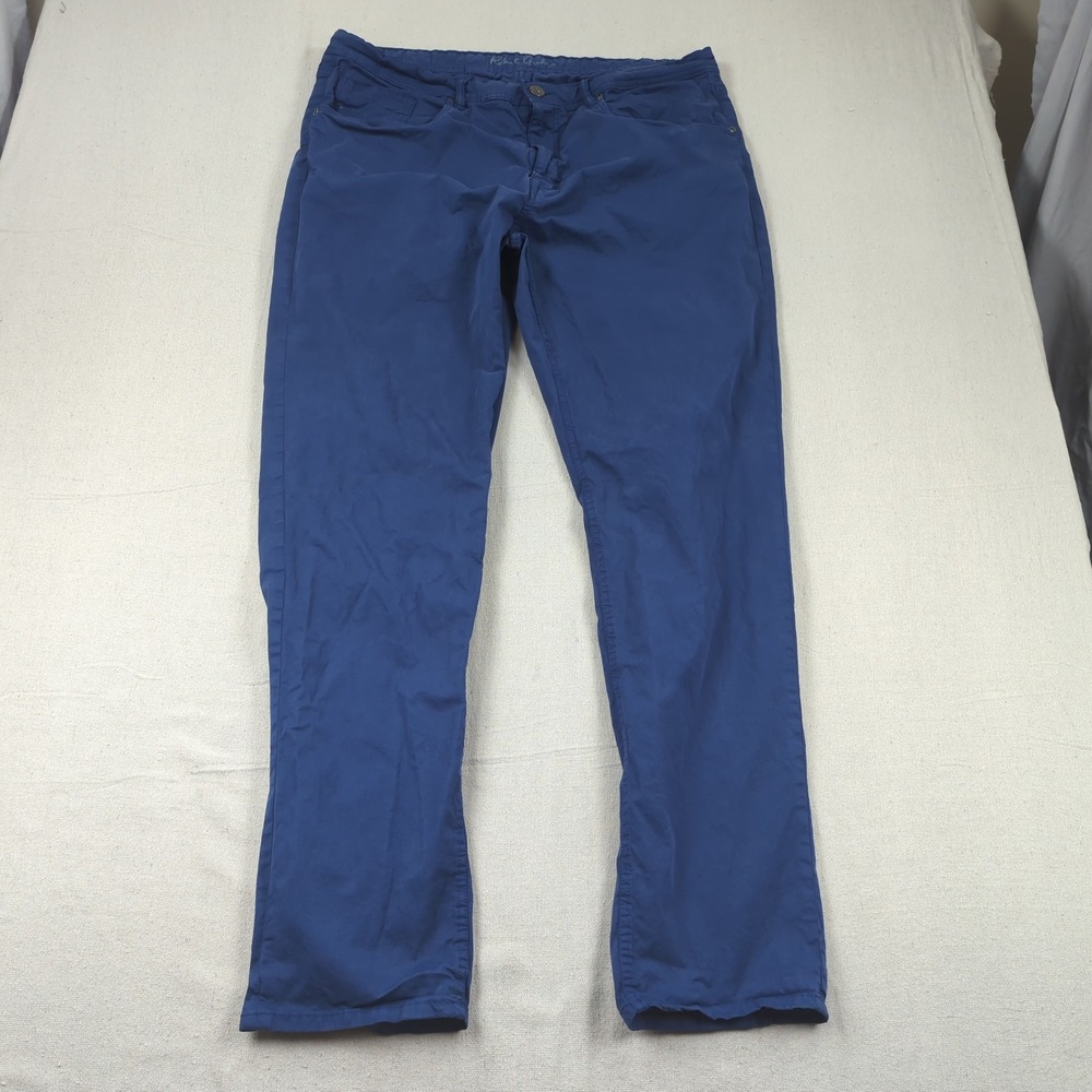 Robert Graham Pants Mens 40x34 Blue Chino Casual Preppy